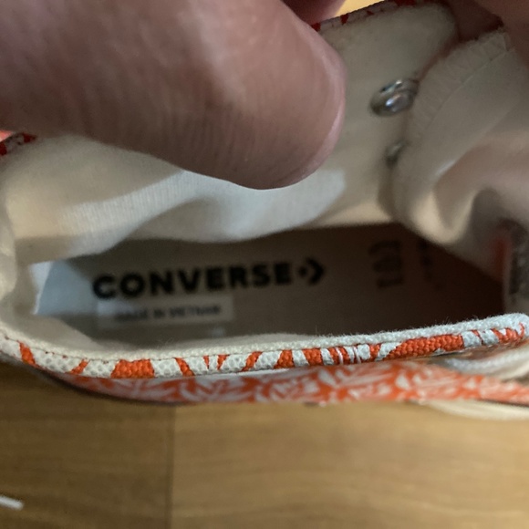 Converse Run Star Hi High Summer Spirit Bright Poppy Sneakers Size 10.5 / M 9 - Picture 12 of 15